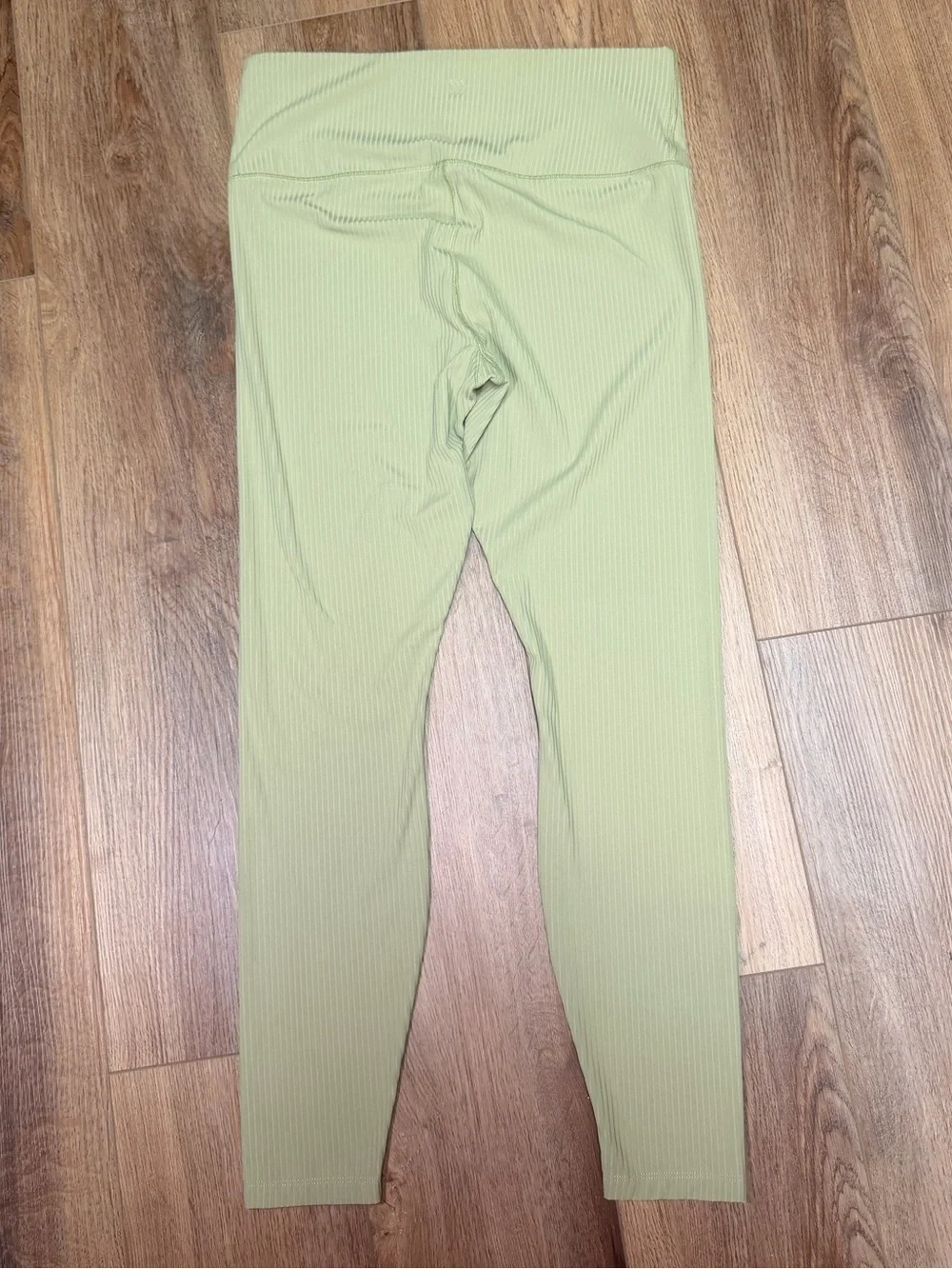 All In Motion Ribbed High Rise Leggings‎ Pistachio Green Yoga Athleisure Large